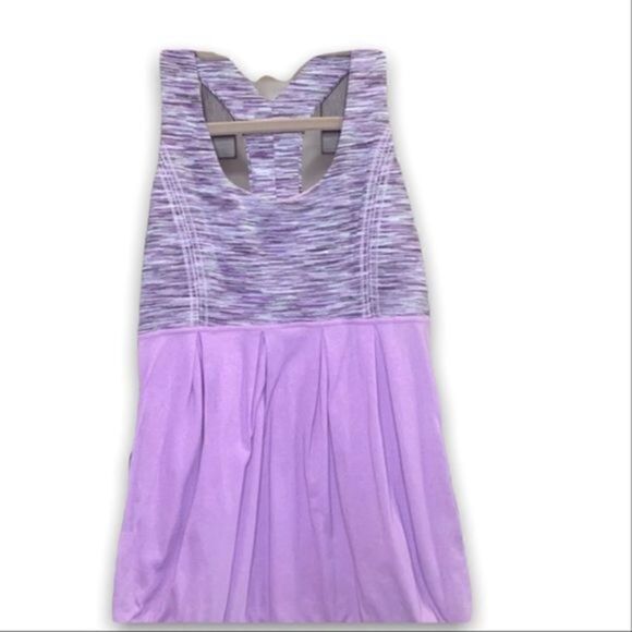 Lululemon Built in Bra Y Back Striped Yoga Athletic Tank Top - Picture 1 of 3
